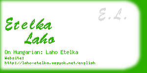 etelka laho business card